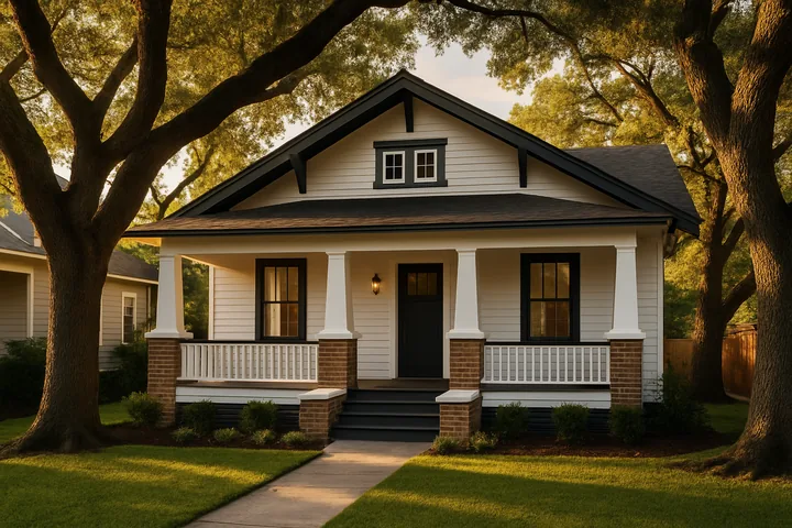 Illustrative Houston Heights renovated bungalow
