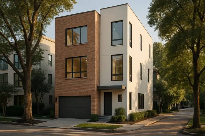 Illustrative Montrose Houston townhome rental