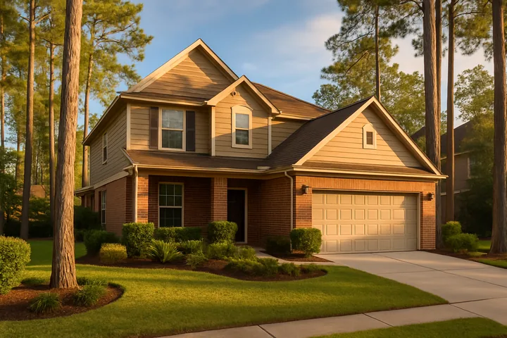 Illustrative The Woodlands Montgomery County master-planned SFR